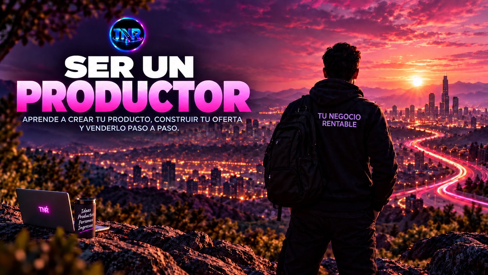 Camino magenta: una idea convertida en un producto digital propio.